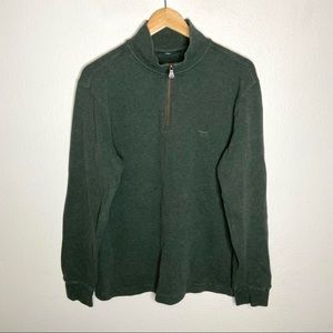 Rodd & Gunn Forest Green Quarter Zip Pullover Sweater Sweatshirt Medium